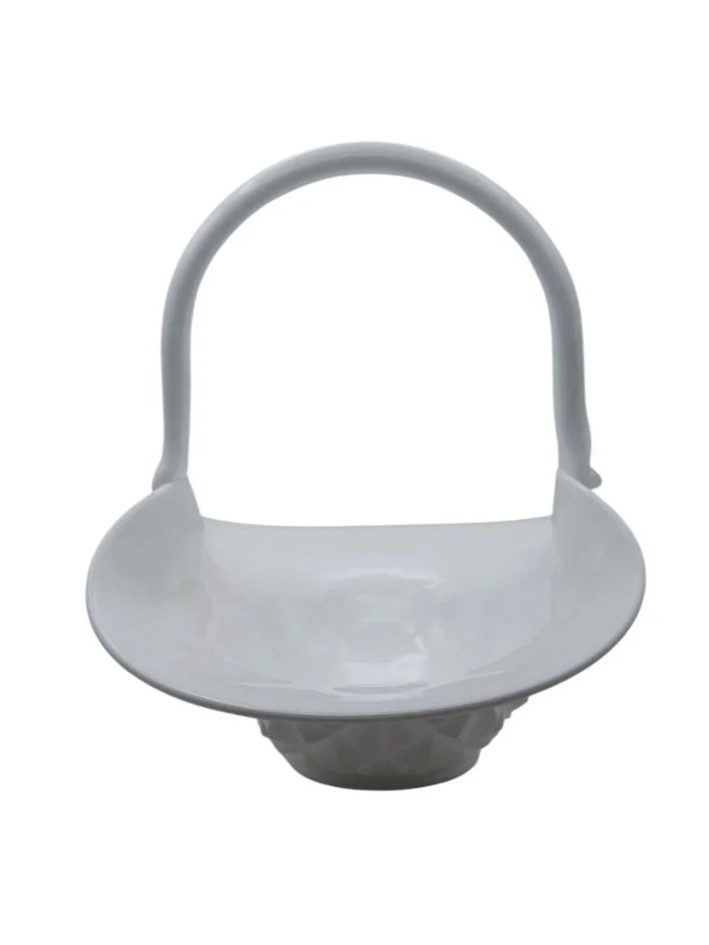 Tiffin Franciscan Williamsburg Milk Glass Basket 10